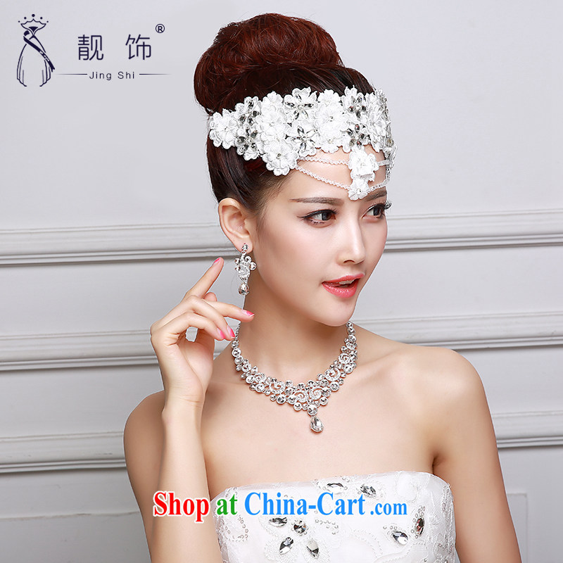 Beautiful ornaments 2015 new head-dress bridal jewelry Crown Deluxe lace water drill white head-dress wedding accessories White only for 060 ornaments, beautiful ornaments JinGSHi), online shopping