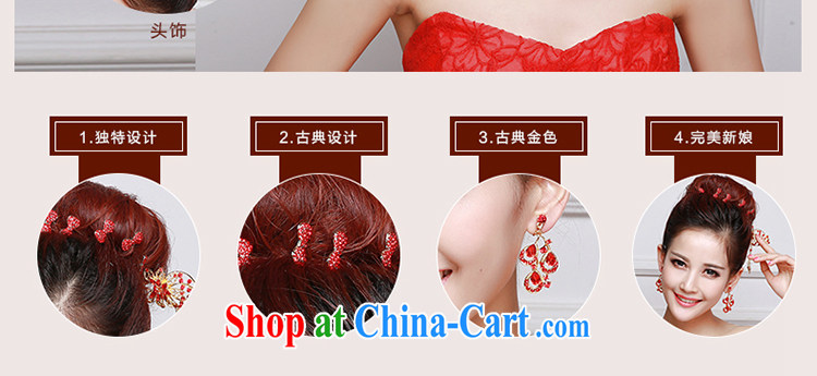 Beautiful ornaments 2015 new bridal red head-dress bow-tie Crown earrings dress dresses accessories accessories Red classic furnishings 048 pictures, price, brand platters! Elections are good character, the national distribution, so why buy now enjoy more preferential! Health