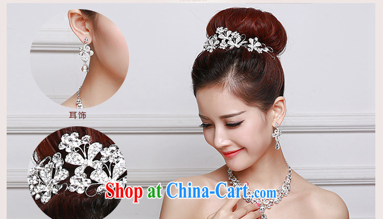 Beautiful ornaments 2015 new bridal Crown necklace earrings Kit Deluxe Water drilling wedding accessories wedding accessories white Crown package 067 pictures, price, brand platters! Elections are good character, the national distribution, so why buy now enjoy more preferential! Health