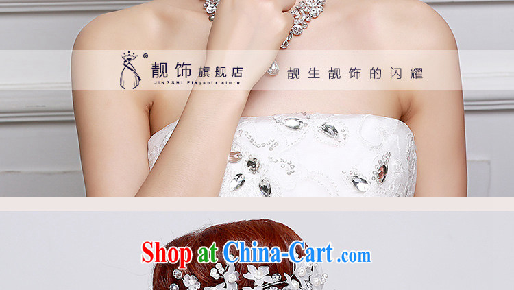 Beautiful ornaments 2015 new bridal head-dress necklace earrings 3-Piece wedding accessories white ornaments photo building supplies wedding dresses accessories bridal jewelry 015 pictures, price, brand platters! Elections are good character, the national distribution, so why buy now enjoy more preferential! Health