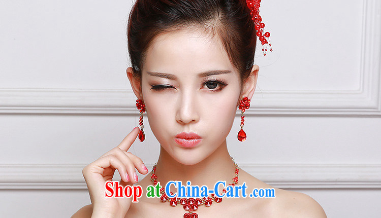 Beautiful ornaments 2015 new bridal red head-dress red butterfly knot trim Crown necklace earrings 3-piece red bow-tie kit 035 pictures, price, brand platters! Elections are good character, the national distribution, so why buy now enjoy more preferential! Health