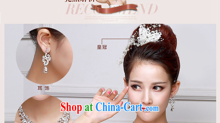 Beautiful ornaments 2015 new bridal headdress white alloy water drilling flowers Crown necklace earrings 3-Piece butterfly headdress SP 32 pictures, price, brand platters! Elections are good character, the national distribution, so why buy now enjoy more preferential! Health