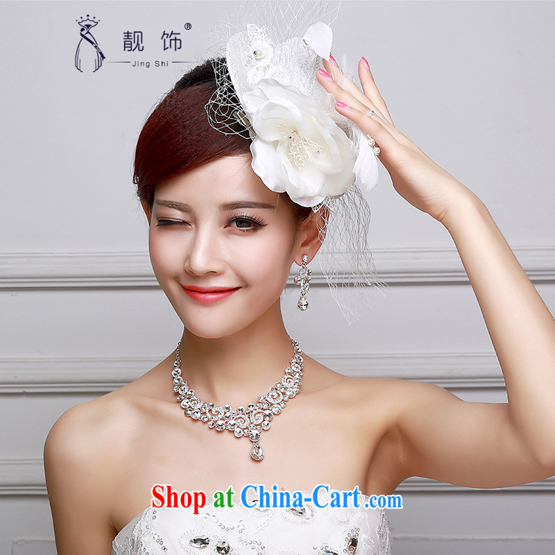 Beautiful ornaments 2015 bridal headdress hat wedding accessories white flowers beautifully decorated hat shadow building supplies white flowers 008