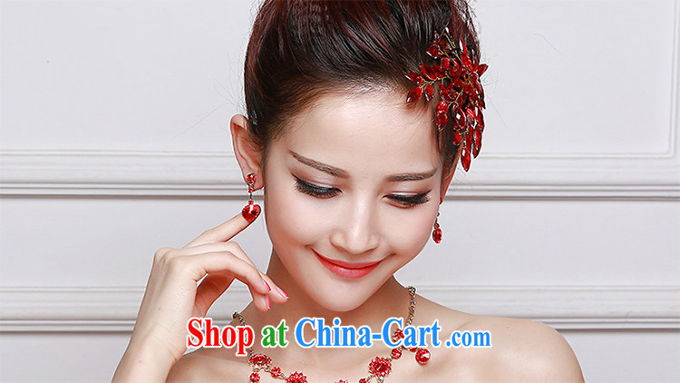 Beautiful ornaments 2015 new bridal red head-dress bridal Crown necklace earrings 3-Piece wedding dresses with red Crown package 042 pictures, price, brand platters! Elections are good character, the national distribution, so why buy now enjoy more preferential! Health