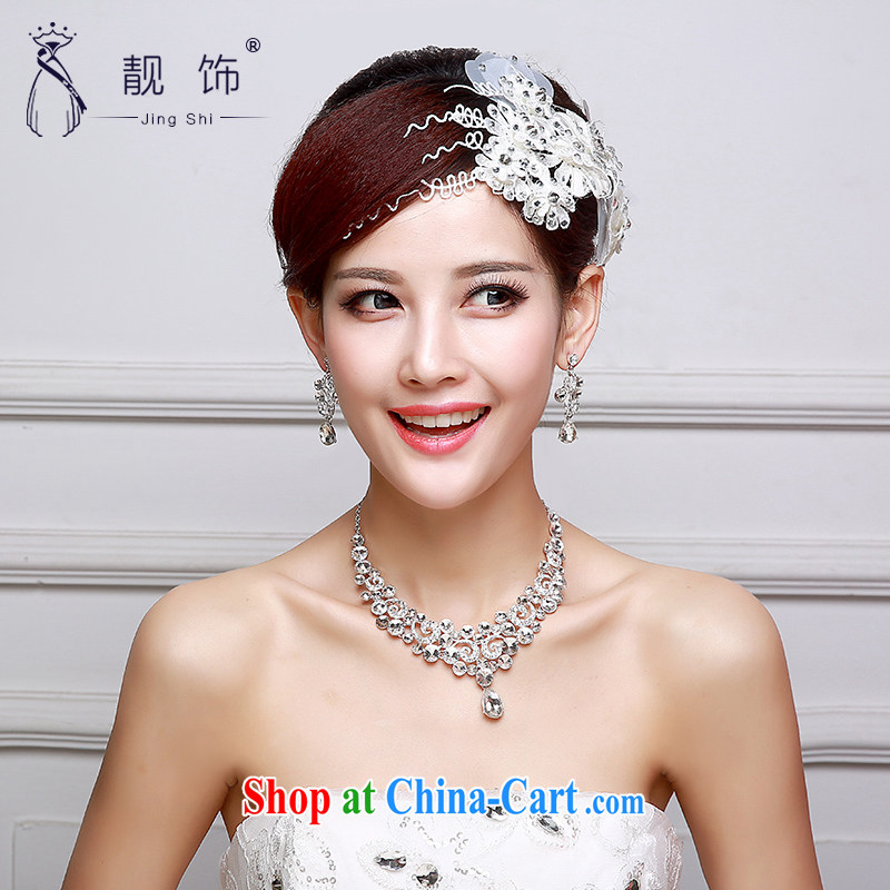 Beautiful ornaments 2015 new bridal head-dress wedding dresses accessories accessories wedding head-dress photo building supplies white flowers 011, beautiful ornaments JinGSHi), shopping on the Internet
