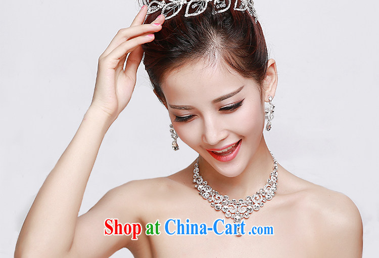 Beautiful ornaments 2015 new bridal headdress alloy bridal Crown necklace earrings 3 piece wedding accessories accessories wedding supplies accessories alloy Crown 064 pictures, price, brand platters! Elections are good character, the national distribution, so why buy now enjoy more preferential! Health