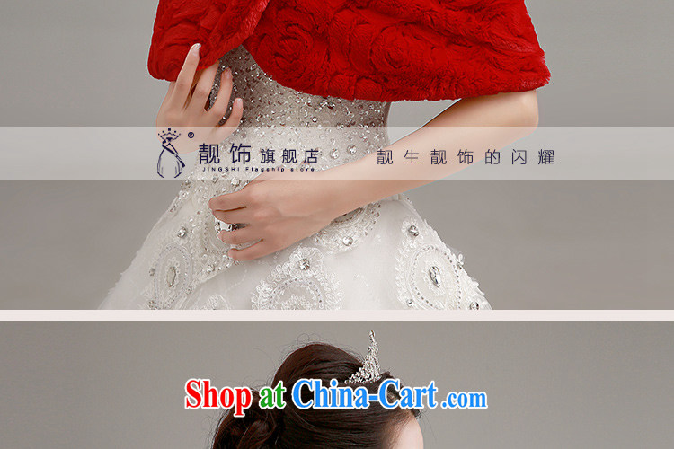 Beautiful ornaments 2015 New Red bridal wedding shawl wedding dresses accessories accessories increase thick double hair shawl red shawl 059 pictures, price, brand platters! Elections are good character, the national distribution, so why buy now enjoy more preferential! Health