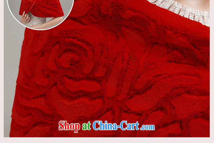 Beautiful ornaments 2015 New Red bridal wedding shawl wedding dresses accessories accessories increase thick double hair shawl red shawl 059 pictures, price, brand platters! Elections are good character, the national distribution, so why buy now enjoy more preferential! Health