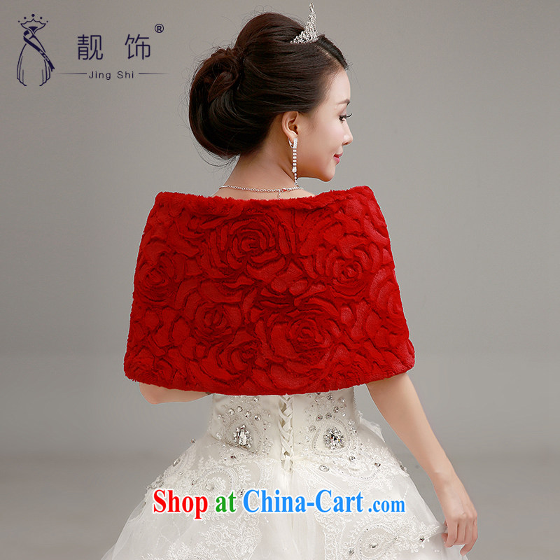 Beautiful ornaments 2015 New Red bridal wedding shawl wedding dresses accessories accessories increase thick double hair shawl red shawl 059, beautiful ornaments JinGSHi), online shopping