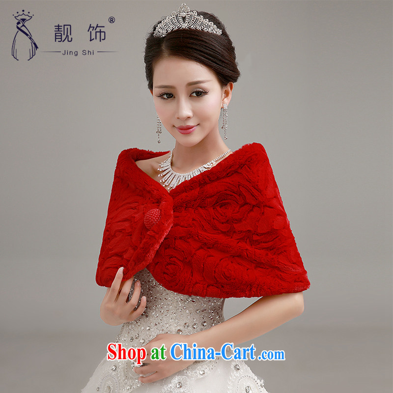 Beautiful ornaments 2015 New Red bridal wedding shawl wedding dresses accessories accessories increase thick double hair shawl red shawl 059, beautiful ornaments JinGSHi), online shopping