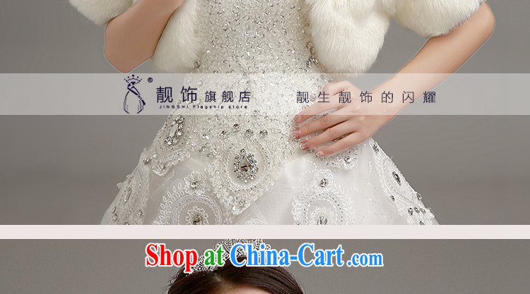 Beautiful decorated Wedding shawl 2015 new long-sleeved thick large shawls winter wedding long white cape white 14,028 pictures, price, brand platters! Elections are good character, the national distribution, so why buy now enjoy more preferential! Health