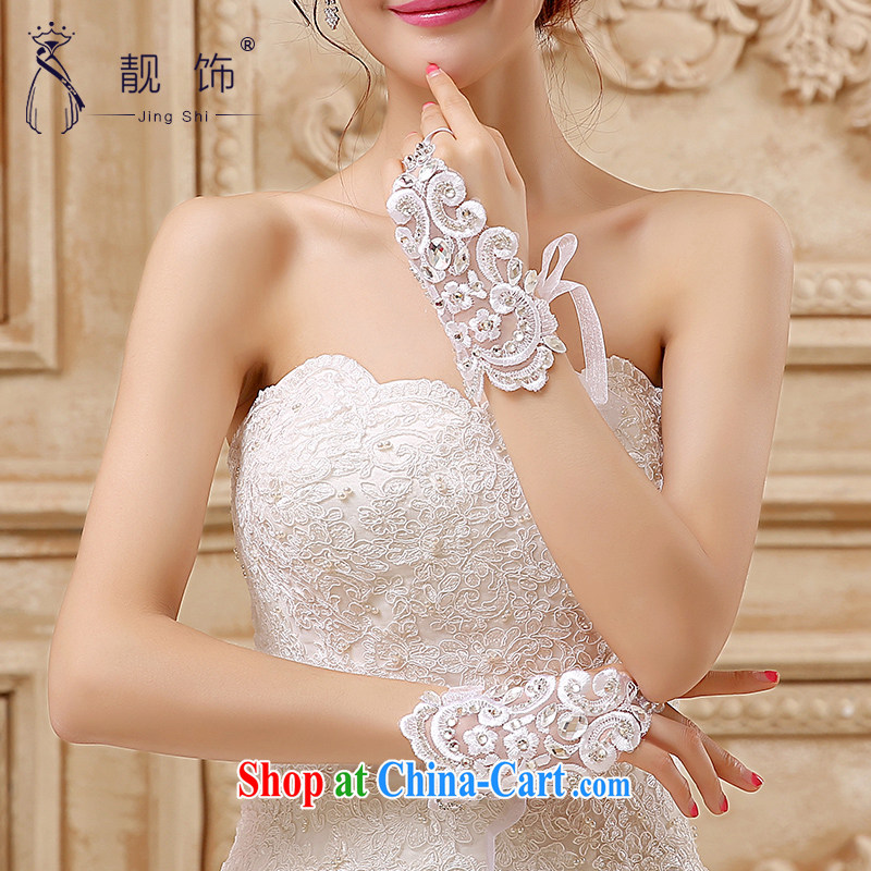 Beautiful ornaments 2015 new luxury lace water drilling bridal short, no mittens wedding accessories accessories white gloves 097, beautiful ornaments JinGSHi), online shopping