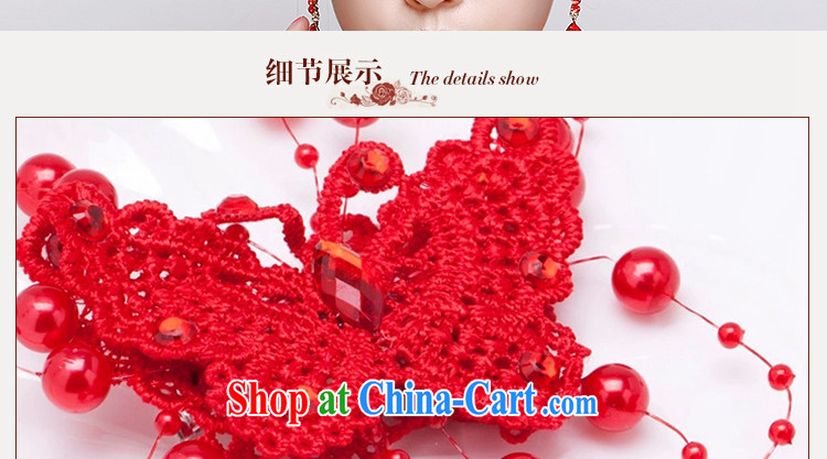 Beautiful ornaments 2015 new bridal red head-dress Korean bridal headdress red clip bow-tie, jewelry White single price pictures, price, brand platters! Elections are good character, the national distribution, so why buy now enjoy more preferential! Health