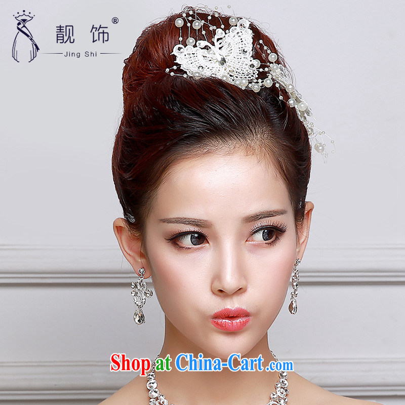 Beautiful ornaments 2015 new bridal red headdress Korean bridal headdress red clip bow-tie, jewelry White single price, beautiful ornaments JinGSHi), shopping on the Internet