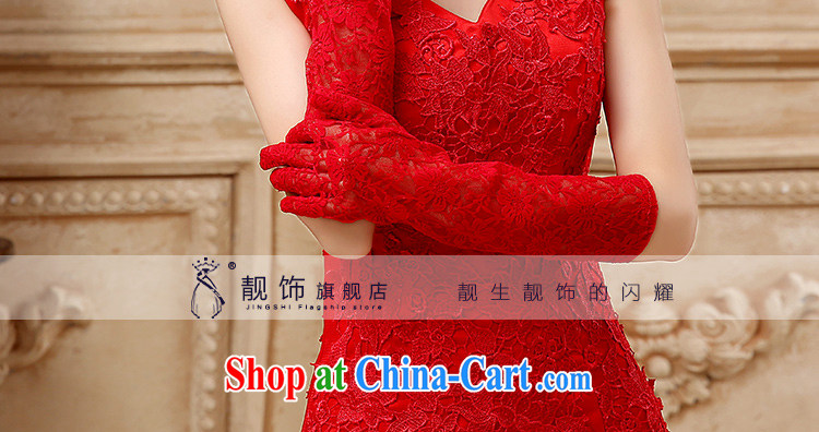 Beautiful ornaments 2015 new bridal red lace gloves wedding dresses accessories accessories red lace gloves Long, 111 pictures, price, brand platters! Elections are good character, the national distribution, so why buy now enjoy more preferential! Health