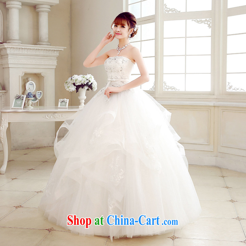 Time Syria, Japan, and South Korea wedding dress summer 2015 new wipe chest parquet drill embroidery lace stylish wedding dresses bridal wedding dress dress white XXL, time, and shopping on the Internet