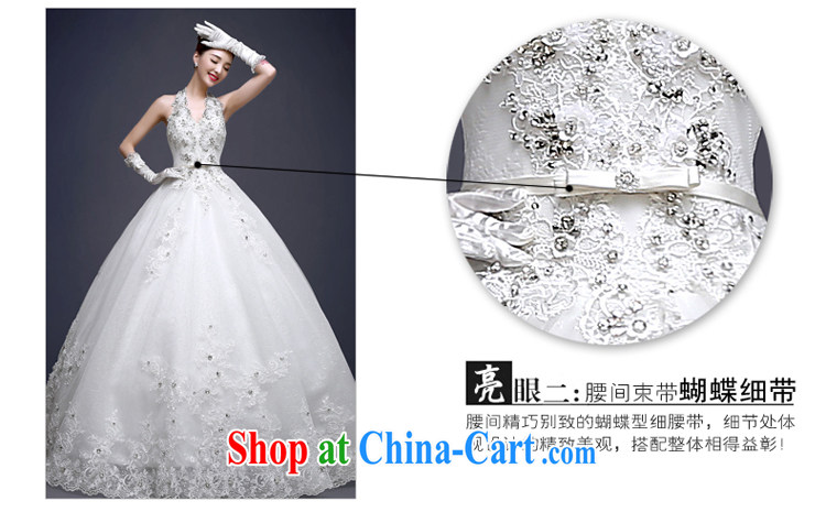 7 color 7 tone Korean version 2015 new stylish hanging also-panelled drill marriages lace tie-in with wedding dresses H 068 white XS pictures, price, brand platters! Elections are good character, the national distribution, so why buy now enjoy more preferential! Health