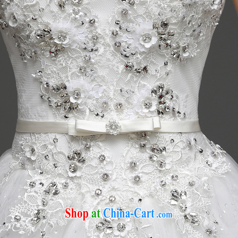 7-Color 7 tone Korean version 2015 new stylish-also-panelled drill marriages lace straps with wedding dresses H 068 white XS, 7 color 7 tone, shopping on the Internet