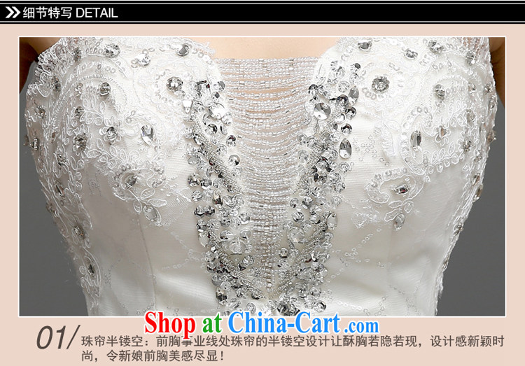 7 color 7 tone Korean version 2015 new stylish marriages Mary Magdalene chest lace inserts drill with long-tail wedding dresses H 070 white L pictures, price, brand platters! Elections are good character, the national distribution, so why buy now enjoy more preferential! Health