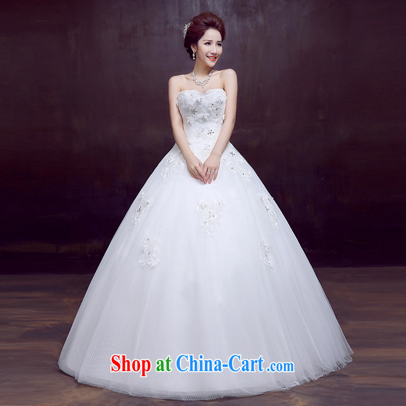 Dumping the married Yi wedding dresses new 2015 sense of bare chest sweet wedding Princess Bride with strap wedding white XXL, dumping the married Yi, shopping on the Internet