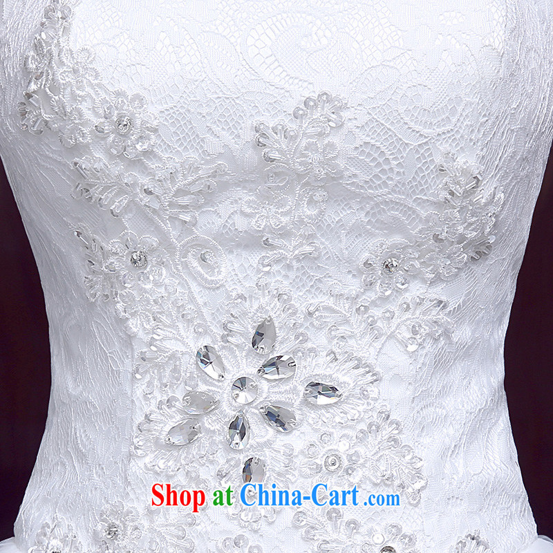 The married Yi wedding dresses new 2015 Korean sexy bare his chest to wedding sweet Princess bridal wedding white XXL, dumping the married Yi, shopping on the Internet
