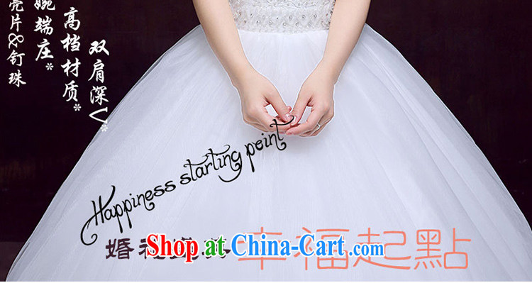 The married Yi wedding dresses new 2015 shoulders deep V-neck beauty with sweet Princess bridal wedding white XXL pictures, price, brand platters! Elections are good character, the national distribution, so why buy now enjoy more preferential! Health