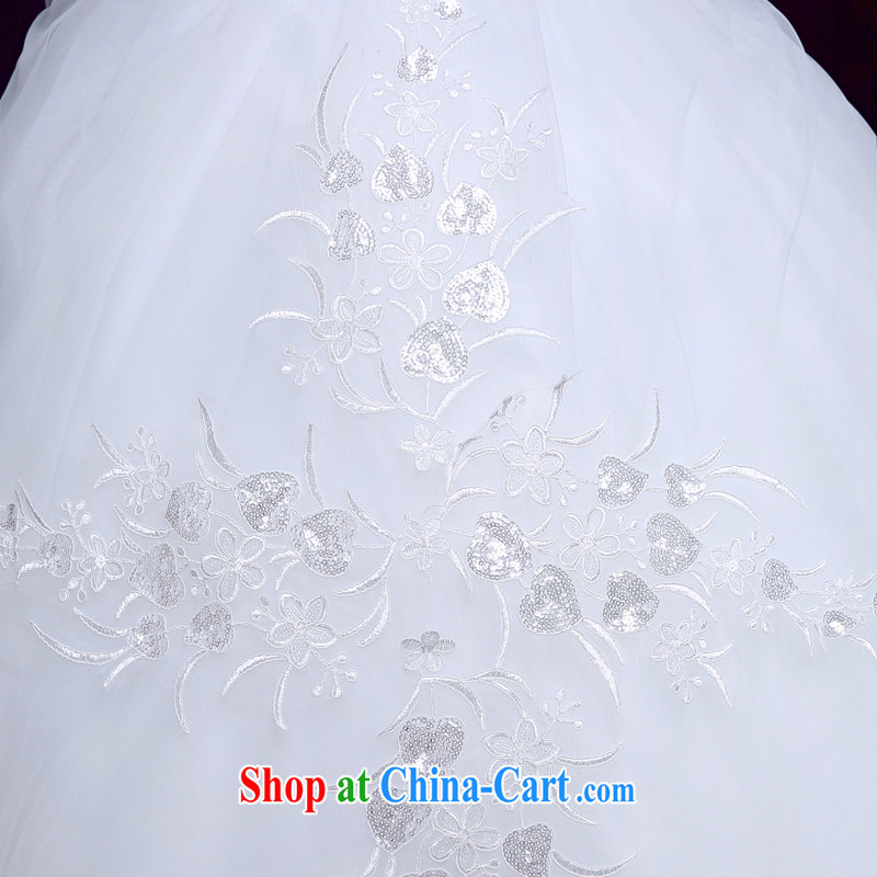 Dumping the married Yi wedding dresses new 2015 double-shoulder flowers graphics thin with sweet Princess bride wedding custom white XXL, dumping the woman, shopping on the Internet