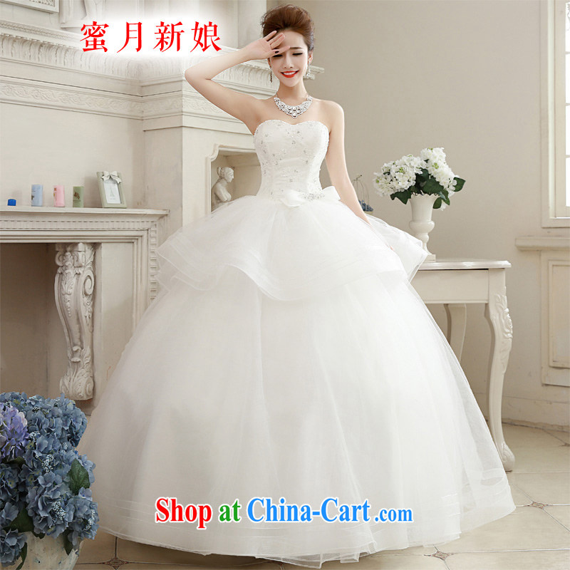 Honeymoon bride summer 2015 new, binding with bare chest wedding girls beaded Princess shaggy skirts white XL