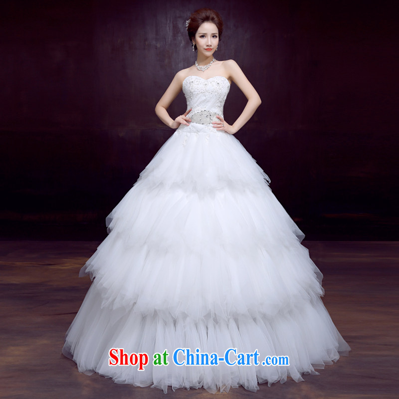 The married Yi wedding dresses new 2015 sweet Princess Mary Magdalene chest wedding with beauty bridal sexy wedding white XXL, dumping the married Yi, shopping on the Internet