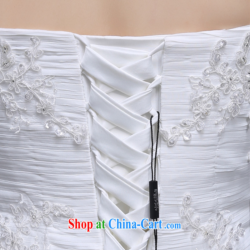 The married Yi wedding dresses new 2015 sweet Princess Mary Magdalene chest wedding with beauty bridal sexy wedding white XXL, dumping the married Yi, shopping on the Internet