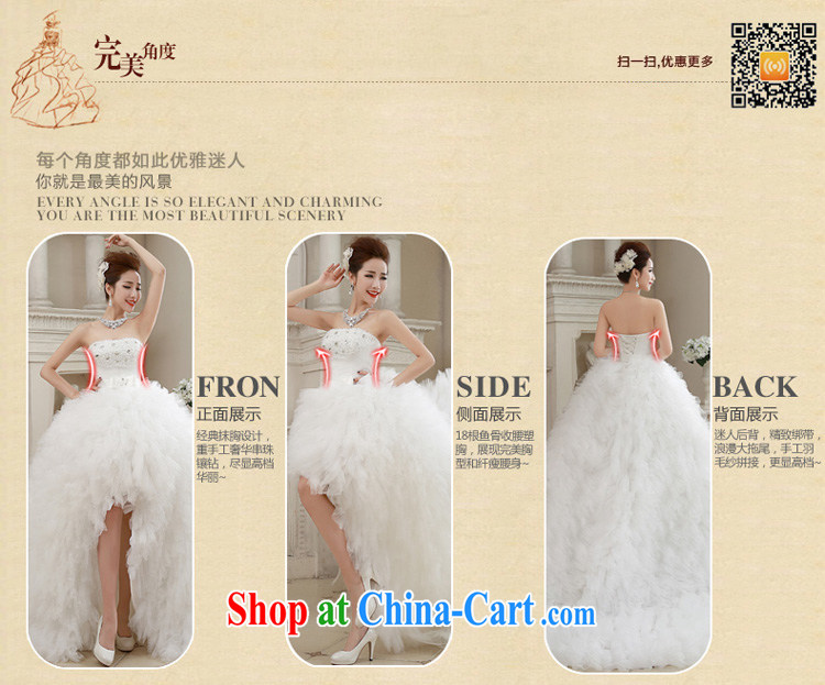 Honeymoon bride spring 2015 new wedding sexy bare chest after short-tail wedding band wedding white XL pictures, price, brand platters! Elections are good character, the national distribution, so why buy now enjoy more preferential! Health