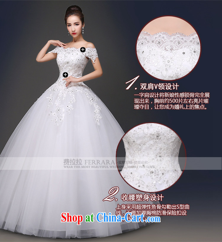 Ferrara 2015 spring and summer new elegant field shoulder lace, with shaggy dress wedding XL (2 feet 2) pictures, price, brand platters! Elections are good character, the national distribution, so why buy now enjoy more preferential! Health