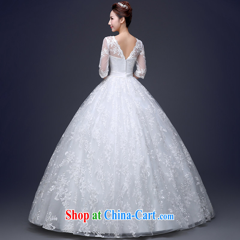 Love, Norman wedding dresses 2015 new Korean-style bride's shoulders with wedding a Field shoulder long-sleeved top, cultivating married female white customers to size the do not return, and a love so Pang, shopping on the Internet