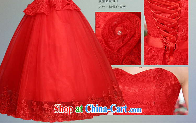 Honey, bride red wedding dresses 2015 new, wipe off his chest in the Code Korean lace marriages back door dress wedding red XXL pictures, price, brand platters! Elections are good character, the national distribution, so why buy now enjoy more preferential! Health