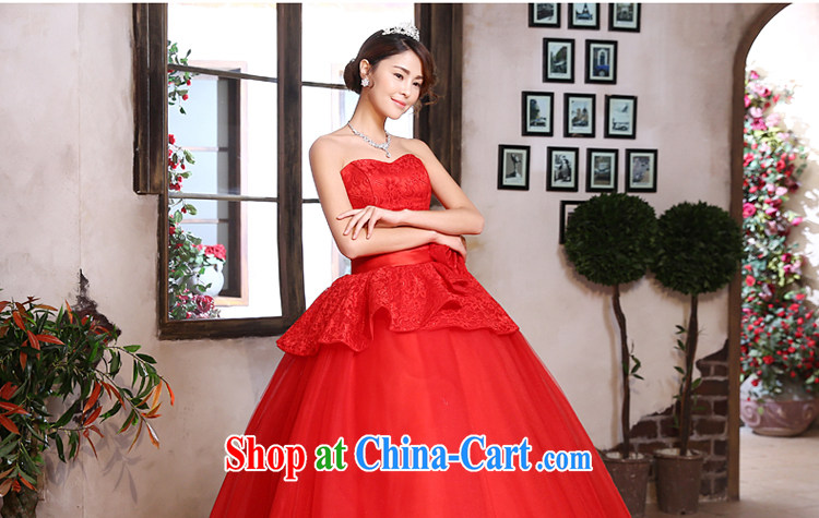 Honey, bride red wedding dresses 2015 new, wipe off his chest in the Code Korean lace marriages back door dress wedding red XXL pictures, price, brand platters! Elections are good character, the national distribution, so why buy now enjoy more preferential! Health