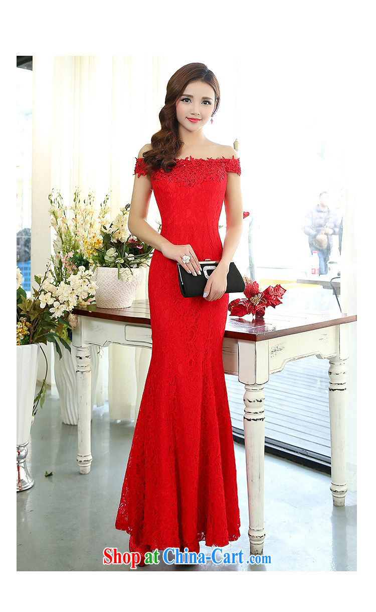 Mindful that Ruth 2015 spring and summer new women with a shoulder-tail married women wedding Korean version the waist beauty graphics thin strap crowsfoot lace dresses evening dress white XL pictures, price, brand platters! Elections are good character, the national distribution, so why buy now enjoy more preferential! Health