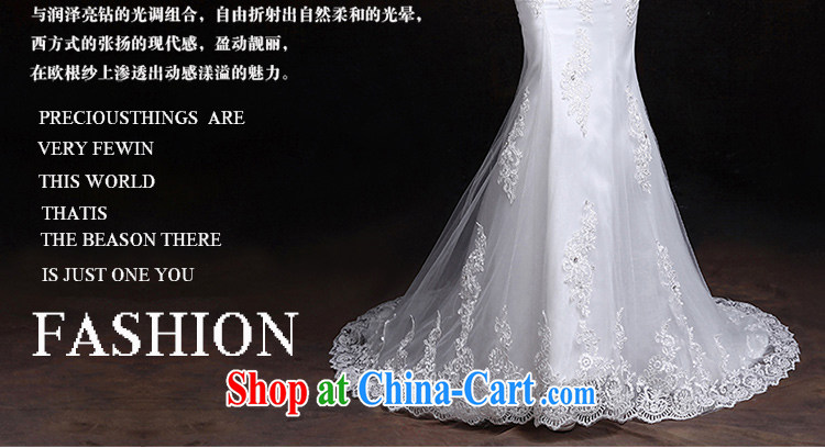 Dumping the married Yi wedding at Merlion, winter beauty a shoulder at Merlion wedding Korean-style cuff in lace small tail wedding white XXL pictures, price, brand platters! Elections are good character, the national distribution, so why buy now enjoy more preferential! Health