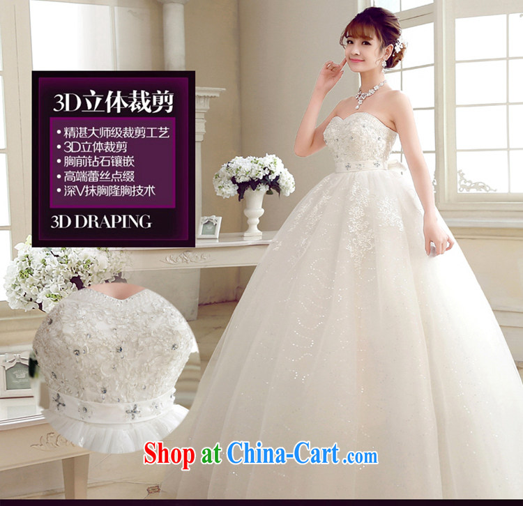 Time his bride's bare chest wedding dresses, Japan, and South Korea wedding dress Princess Korean-style with large, pregnant women custom, 2015 new white XXL pictures, price, brand platters! Elections are good character, the national distribution, so why buy now enjoy more preferential! Health