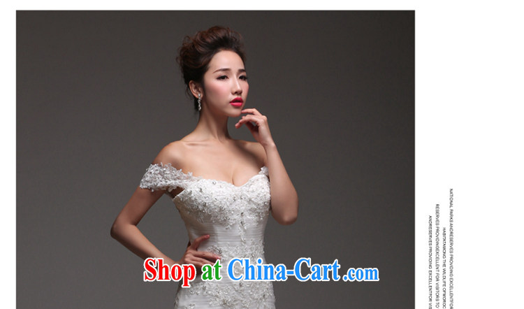 Art 100 Su Ge crowsfoot wedding dresses 2015 New Field shoulder chest bare shoulders 3 through marriages package and small tail lace beauty stylish Korean version, white custom + $30 pictures, price, brand platters! Elections are good character, the national distribution, so why buy now enjoy more preferential! Health