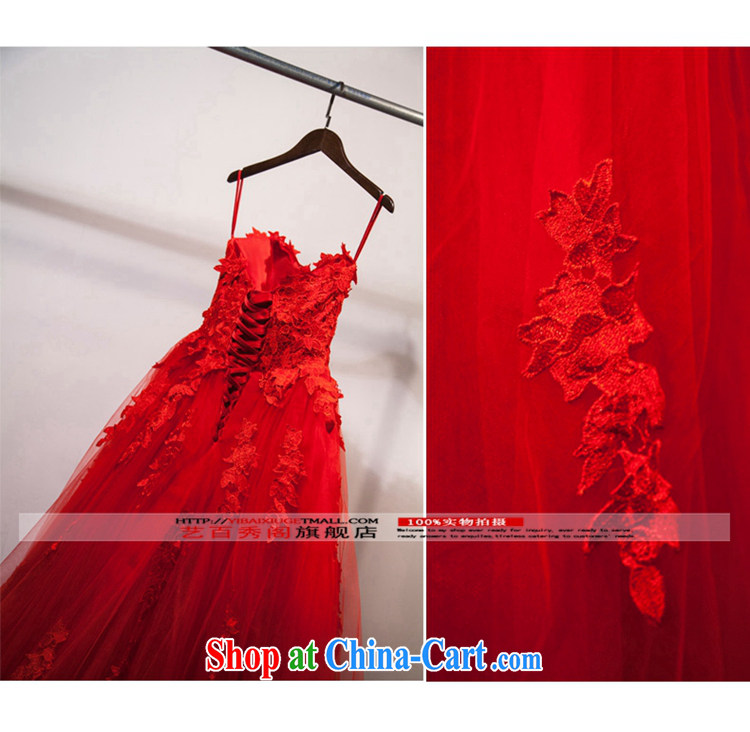 Art 100 Su Ge 2015 new wedding dresses bridal wedding red erase chest stylish Korean long-tail lace retro beauty, red custom + $30 pictures, price, brand platters! Elections are good character, the national distribution, so why buy now enjoy more preferential! Health