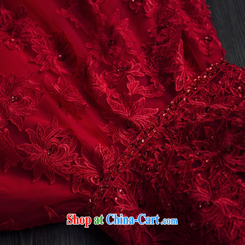 Art 100 Su Ge wedding dresses new 2015 Korean video thin retro A swing lace package shoulder bridal red wedding toast service beauty and stylish spring red custom + $30, 100 for performing arts show pavilion, shopping on the Internet