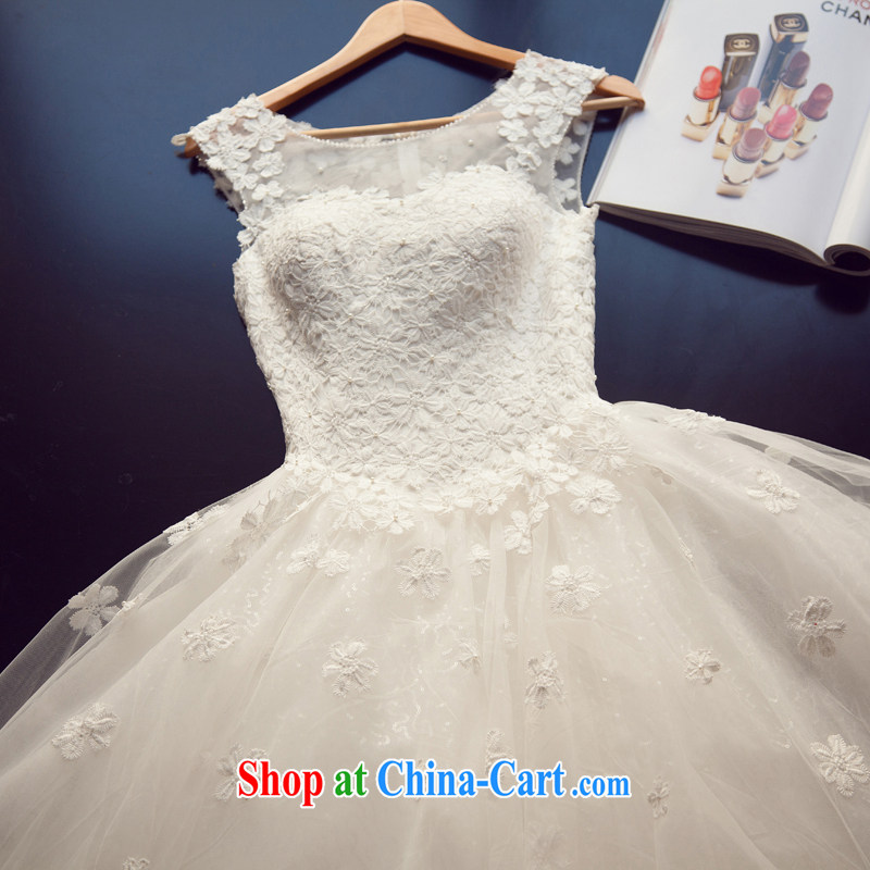 Art 100 Su Ge wedding dresses 2015 spring new dual-shoulder video thin stylish Korean bridal wedding lace flower Openwork retro large code wedding white custom + _30