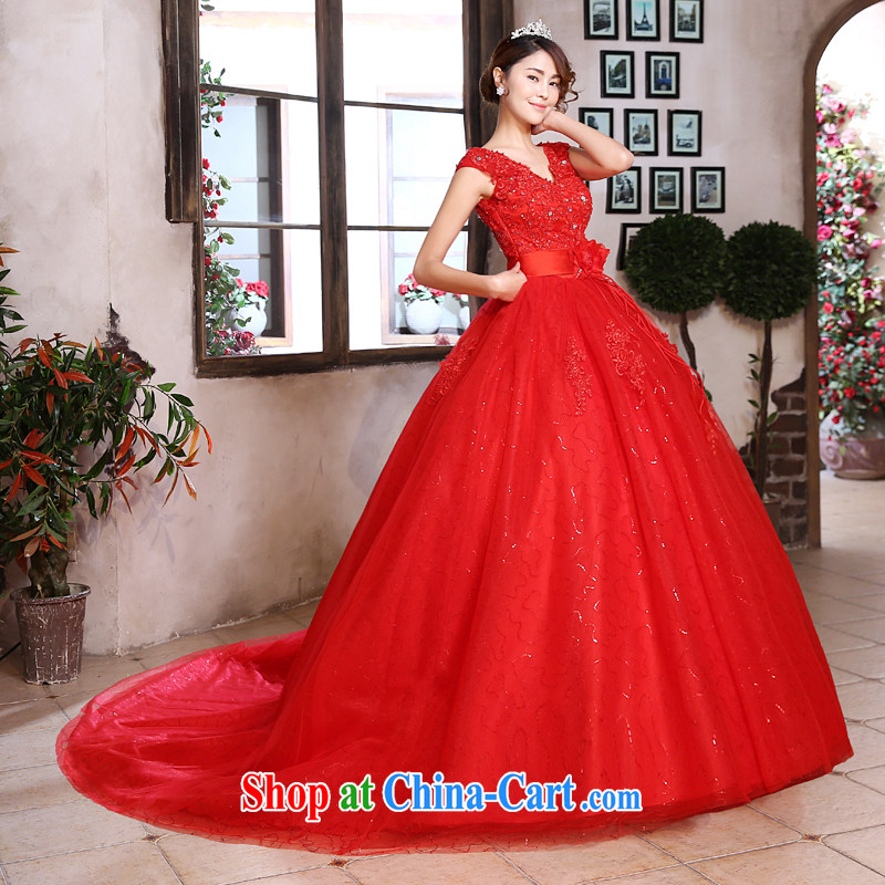 Honey, bride red tail wedding a shoulder for Korean high-waist pregnant wedding marriages to the door by the Code wedding red XXL, honey, bride, shopping on the Internet
