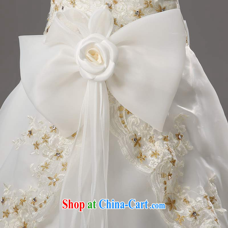 Diane M Ki wedding dresses 2015 new erase chest wedding spring beauty graphics thin wedding Korean simple bridal wedding winter with white XXL, Diane M Ki, shopping on the Internet