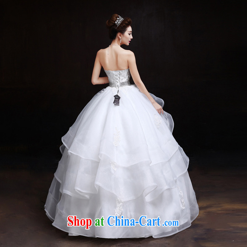 The married Yi wedding dresses new 2015 spring and summer Korean wiped his chest, high-waist graphics thin with pregnant women wedding white XXL, dumping the woman, shopping on the Internet