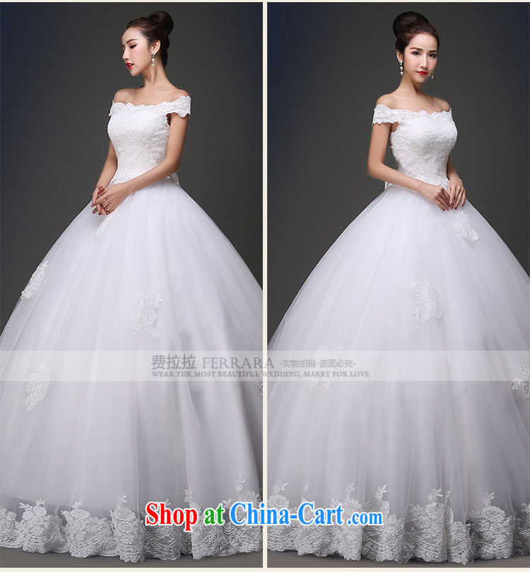 Ferrara 2015 spring and summer new sweet field shoulder lace-up waist with shaggy wedding XL (2 feet 2) pictures, price, brand platters! Elections are good character, the national distribution, so why buy now enjoy more preferential! Health