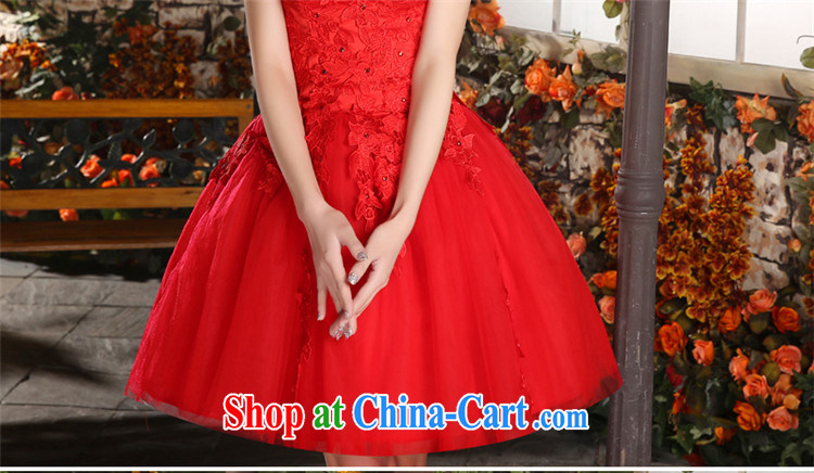 Mary Magdalene marriage chest short wedding red-waist graphics thin flowers bridal wedding dress home yarn photo building theme clothing Korean shaggy dress summer 2015 New Red M pictures, price, brand platters! Elections are good character, the national distribution, so why buy now enjoy more preferential! Health
