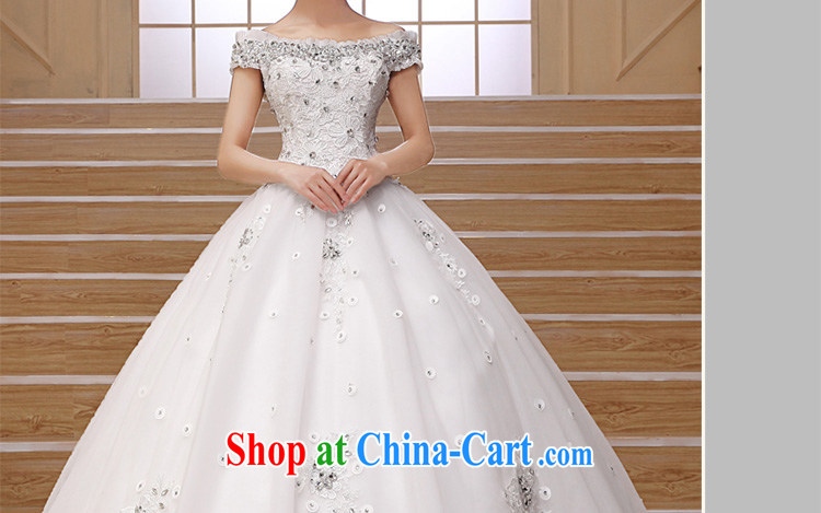 Beautiful decorated Wedding new 2015 retro Korean layout with graphics thin Luxury Water drilling package shoulder a shoulder wedding white luxury light drill made contact Customer Service pictures, price, brand platters! Elections are good character, the national distribution, so why buy now enjoy more preferential! Health