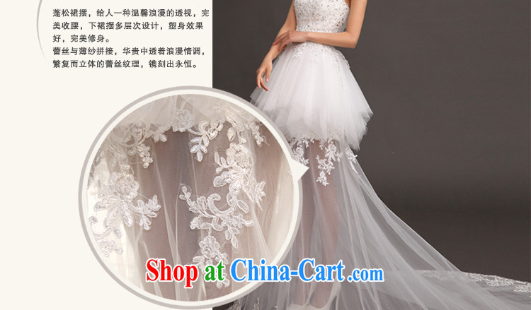 Beautiful ornaments 2015 new small-tail wedding Korean chest bare lace fluoroscopy Web yarn tail wedding white. Contact customer service pictures, price, brand platters! Elections are good character, the national distribution, so why buy now enjoy more preferential! Health