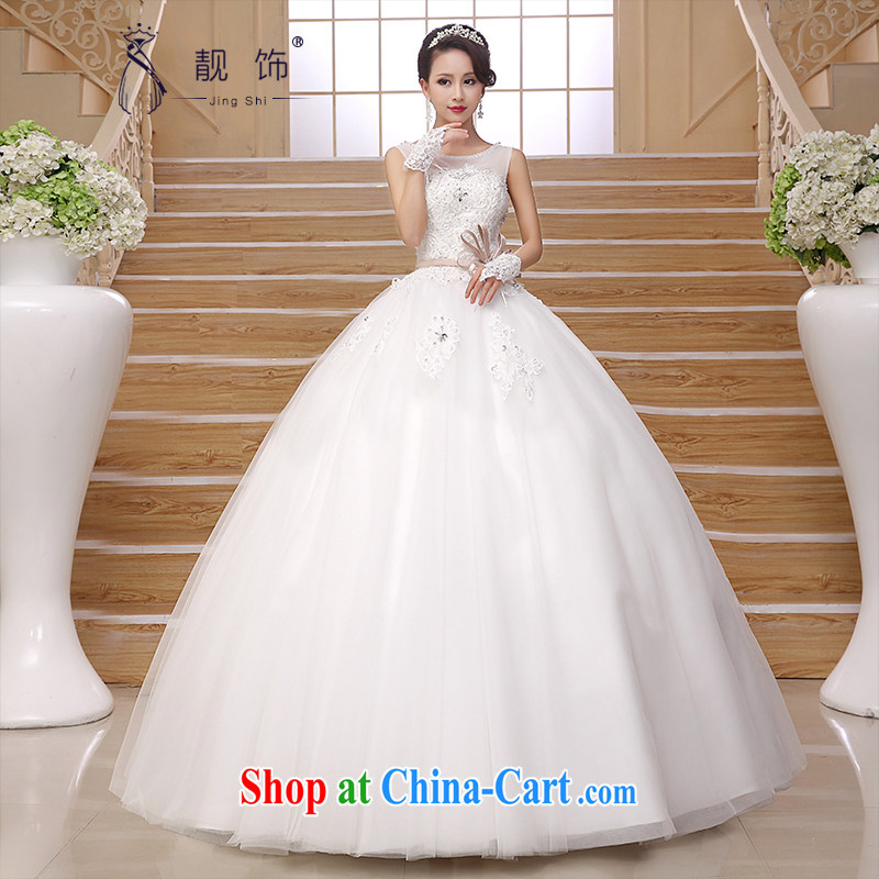 Beautiful ornaments 2015 New Field shoulder wedding sweet temperament marriages lace sexy bare chest wedding white wedding. contact Customer Service